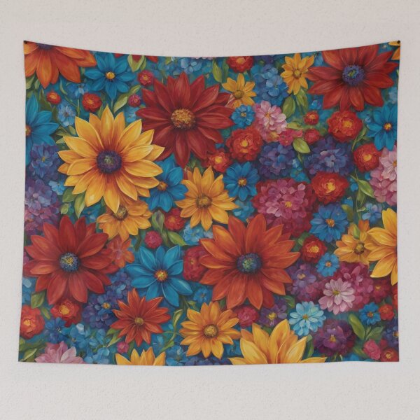 Item preview, Kaleidoscope Blooms: A Symphony of Multicolor Flowers designed and sold by StellarValor.