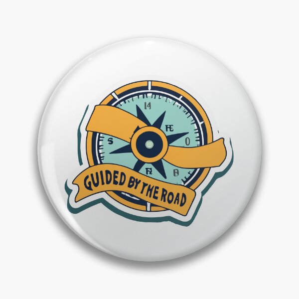 Item preview, Guided by the Road - Nautical Compass & Bus Icon Design designed and sold by NiftyWrx.