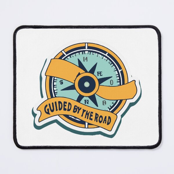 Item preview, Guided by the Road - Nautical Compass & Bus Icon Design designed and sold by NiftyWrx.