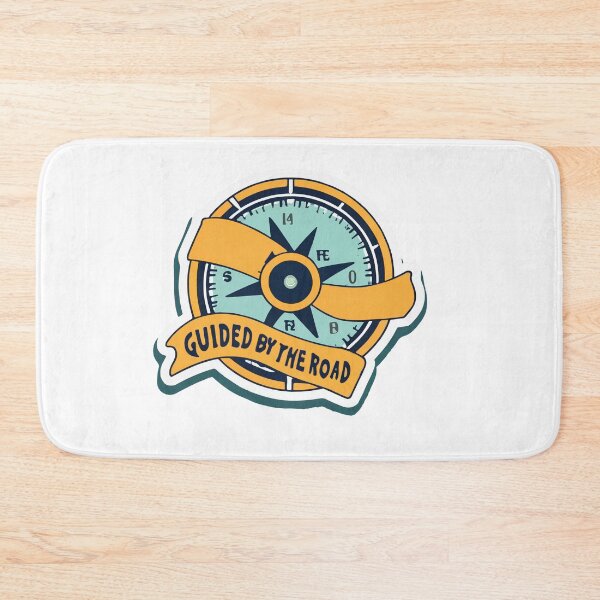 Item preview, Guided by the Road - Nautical Compass & Bus Icon Design designed and sold by NiftyWrx.