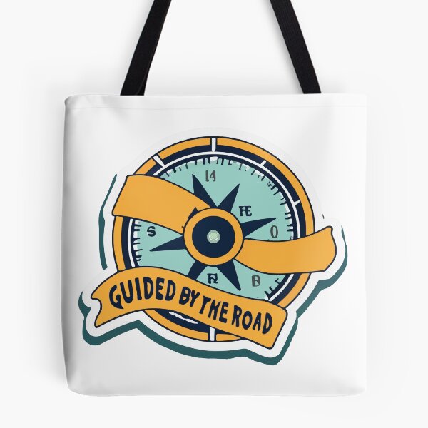 Item preview, Guided by the Road - Nautical Compass & Bus Icon Design designed and sold by NiftyWrx.