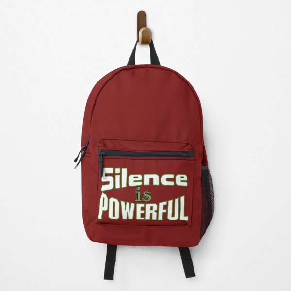 Item preview, Silence is Powerful Inspirational Quote Typography Design designed and sold by Raise2Shine.