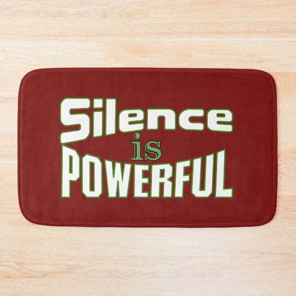 Item preview, Silence is Powerful Inspirational Quote Typography Design designed and sold by Raise2Shine.