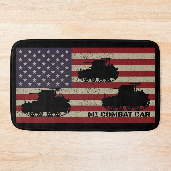 Item preview, M1 Combat Car Light Tank M1 American Flag Silhouettes designed and sold by MilitaryMart.