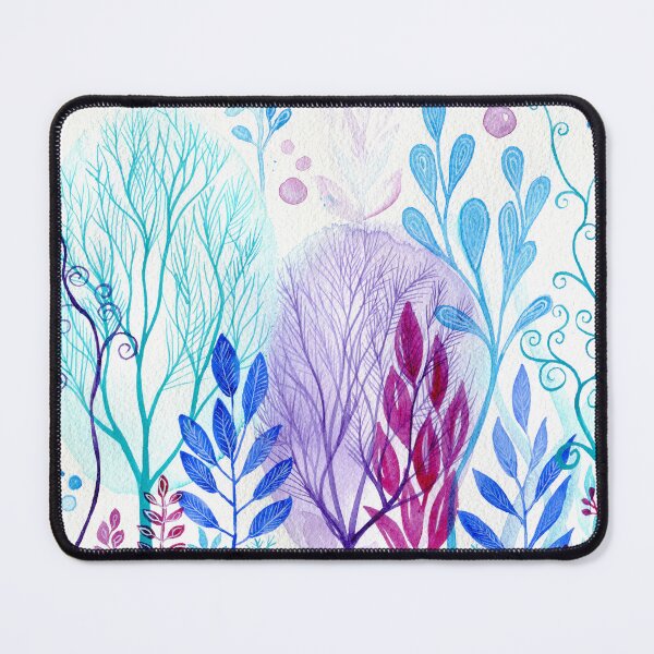 Item preview, Sea Garden 6 - Intuitive abstract watercolour painting of underwater plants designed and sold by klbailey.