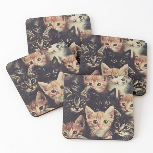 Aperçu de l'œuvre Art Vintage Motif Chats Mignons Minimaliste Rétro créée et vendue par LVTFCOarts.