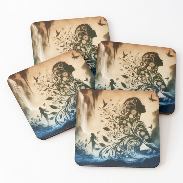 Item preview, Mystic Nature The Serene Unity of Elements and Spirit designed and sold by ArtComixHaven.