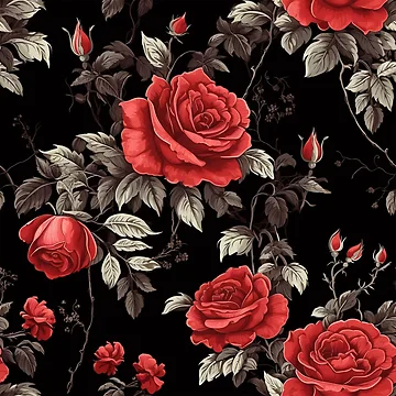 Artwork thumbnail, Dark Red Roses by Calmly