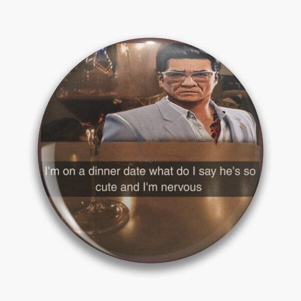 Item preview, Date with Daisaku Kuze Funny Yakuza Meme Design designed and sold by MerikuroCreates.