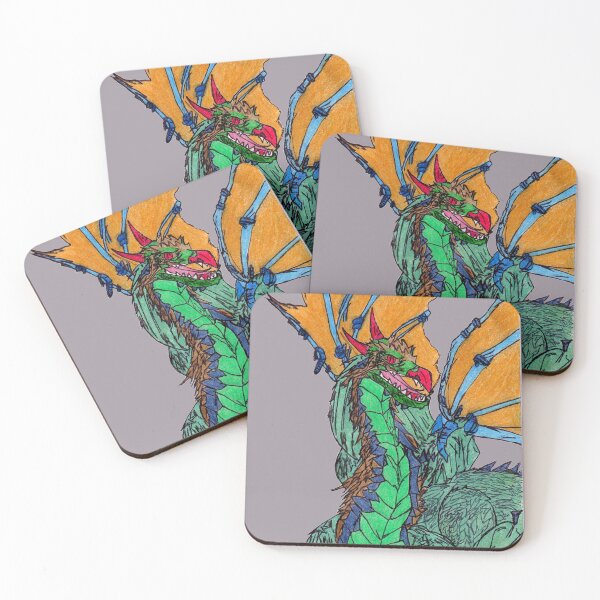 Item preview, Green and Gold Dragon Draco Horribilis designed and sold by kyoukonashida.