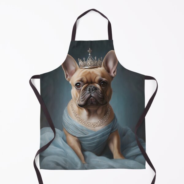 Item preview, Princess French Bulldog Portrait Art designed and sold by ConfettiSkyArt.