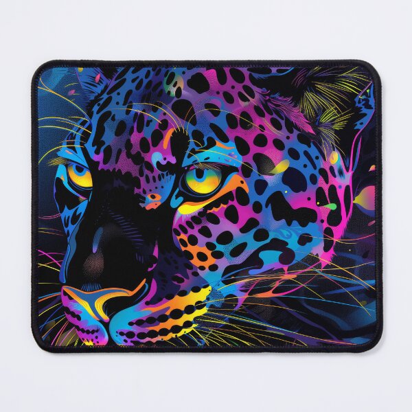 Item preview, Neon Leopard Hunting designed and sold by AM-Fine-Designs.