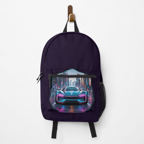 Item preview, Cyberpunk Racing Sports Car With City Skyline designed and sold by TheArtOfPat.