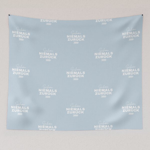 Item preview, Schau niemals zurück | Pastel Blue | Green | Background designed and sold by RM-Journey.