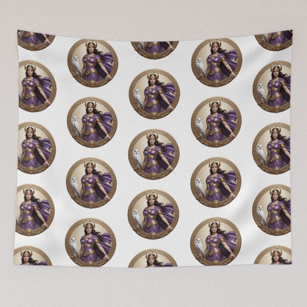 Item preview, Athena - Greek goddess of wisdom, warfare, strategy, crafts, and justice designed and sold by NerdscapeDC.