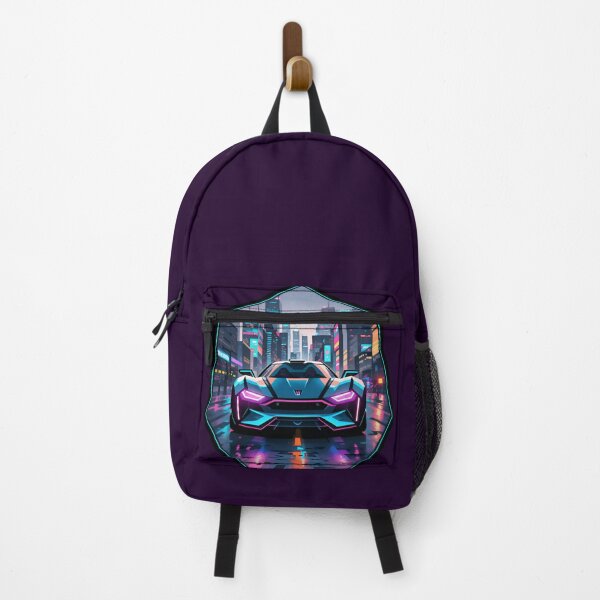 Item preview, Cyberpunk Racing Sports Car With City Skyline designed and sold by TheArtOfPat.
