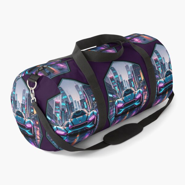 Item preview, Cyberpunk Racing Sports Car With City Skyline designed and sold by TheArtOfPat.