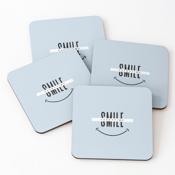 Item preview, Smile Every Time | Pastel Blue Background designed and sold by RM-Journey.