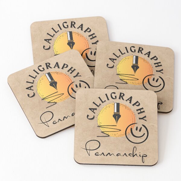 Item preview, Calligraphy - Penmanship with Smiley and Squiggly Line. designed and sold by MPC-Mince-Pies.