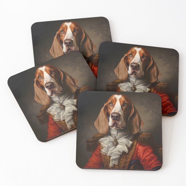 Item preview, Basset Hound Portrait Art designed and sold by ConfettiSkyArt.