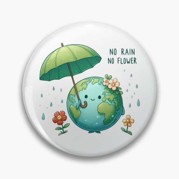 Item preview, No Rain, No Flower T-Shirt designed and sold by proearth2022.