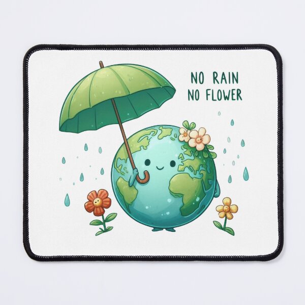 Item preview, No Rain, No Flower T-Shirt designed and sold by proearth2022.