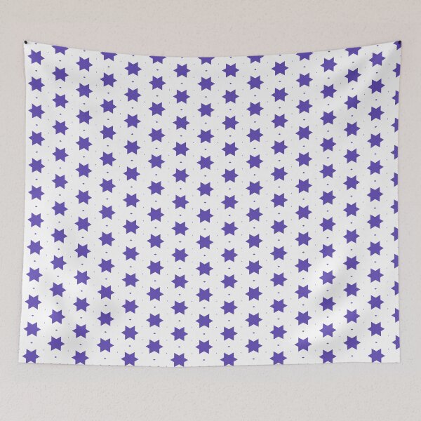 Item preview, Purple Merkabah Stars Diamond Spots White Perpetual Outline designed and sold by Alchemy-A-La-G.