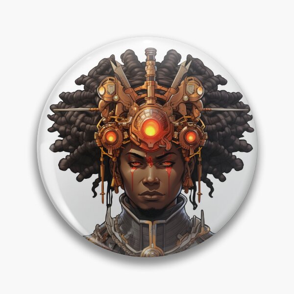 Item preview, Afrofuturism Samurai Warrior designed and sold by SHADOWNB69.