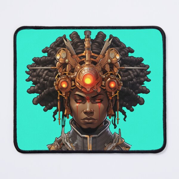 Item preview, Afrofuturism Samurai Warrior designed and sold by SHADOWNB69.