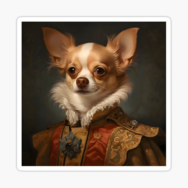 Item preview, Chihuahua Portrait Art designed and sold by ConfettiSkyArt.