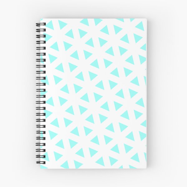 Item preview, Glacier Blue Mirrored Triangles Duplicate White Perpetual Outline designed and sold by Alchemy-A-La-G.