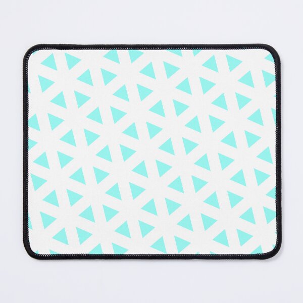 Item preview, Glacier Blue Mirrored Triangles Duplicate White Perpetual Outline designed and sold by Alchemy-A-La-G.