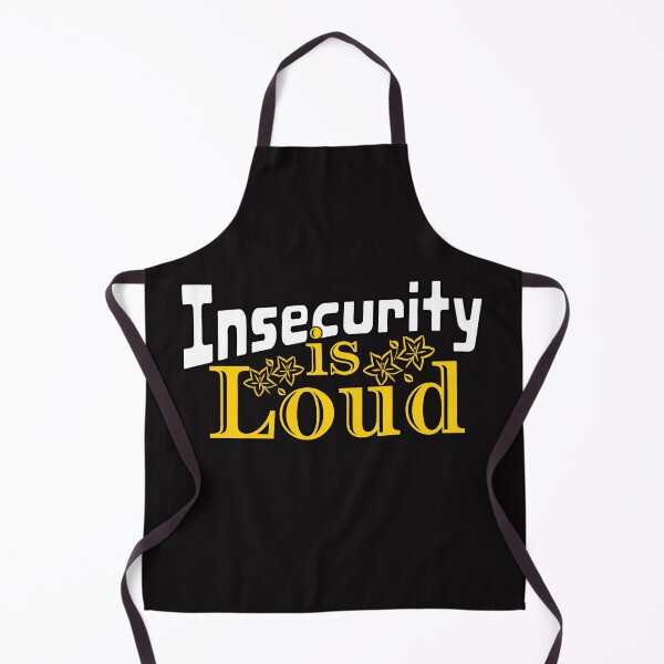 Item preview, Insecurity is Loud Retro Inspirational Quote Typography Design designed and sold by Raise2Shine.