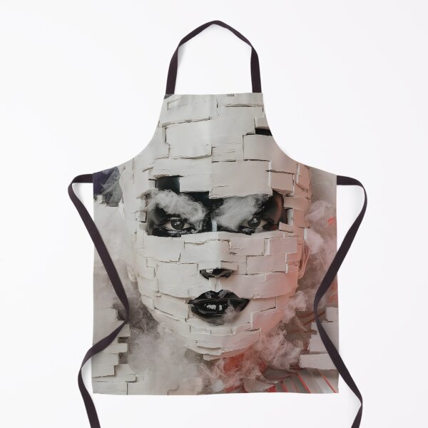 Item preview, Mystical Melancholy: Ethereal Black Female Face Amidst Thick Fog - Dark Fantasy Art designed and sold by MarinaFila.