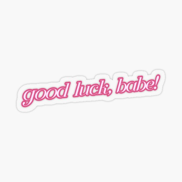 Item preview, good luck babe! (pink) designed and sold by stareyed.