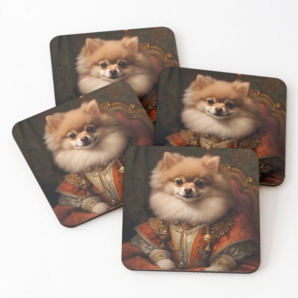 Item preview, Pomeranian Portrait Art designed and sold by ConfettiSkyArt.