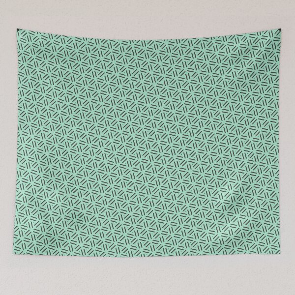 Item preview, Alternating Direction Grey Spiraled Triangles Teal Perpetual Outline designed and sold by Alchemy-A-La-G.