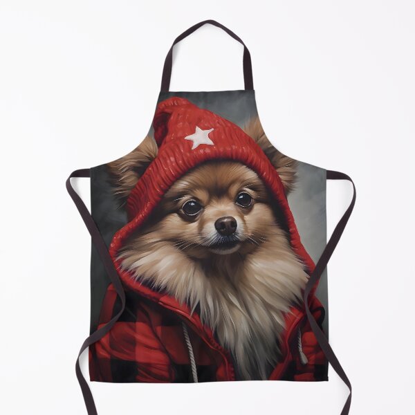 Item preview, Flannel Pomeranian Portrait Art designed and sold by ConfettiSkyArt.