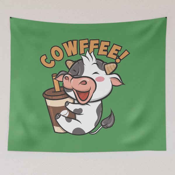 Item preview, Cowffee - Cow that adore coffee designed and sold by TransFoto.