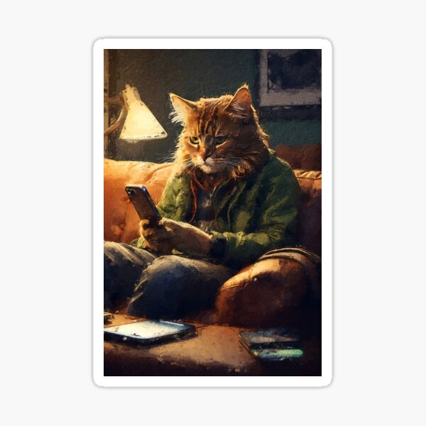 Artikel-Vorschau von Cat's Hi-Tech-Smartphone, designt und verkauft von YoshiArtDesign.