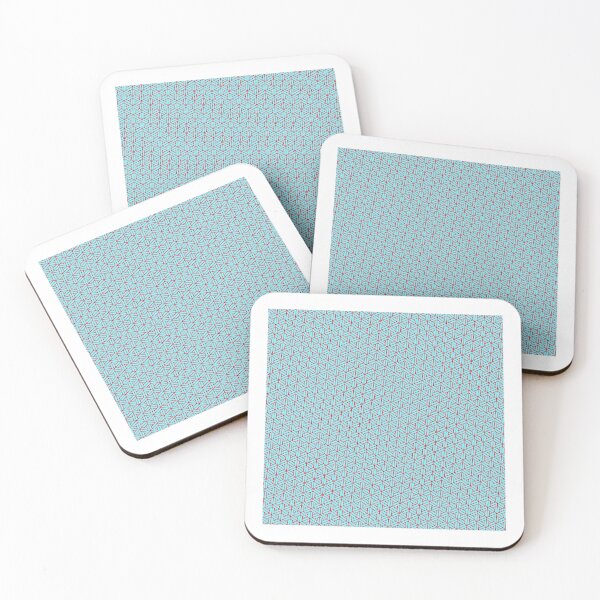 Item preview, Alternating Direction Red Spiraled Triangles Teal Universal Canvases designed and sold by Alchemy-A-La-G.