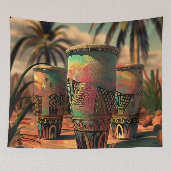 Item preview, Echoes of the Motherland: African Drum-Inspired Home Decor and Merchandise designed and sold by MugsNstuff Live Love Create!.