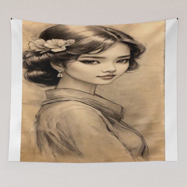 Item preview, A girl from ancient times designed and sold by saly55887.