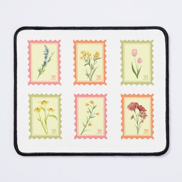 Item preview, Vintage Cute Flower Stamps designed and sold by Rojasole.