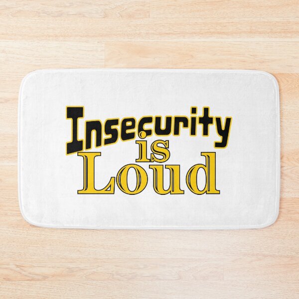 Item preview, Insecurity is Loud Retro Inspirational Quote Typography Design. designed and sold by Raise2Shine.