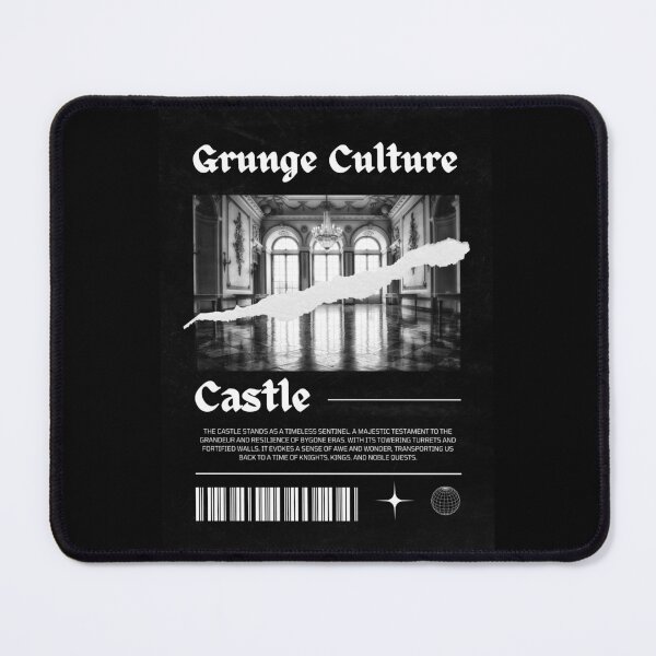 Item preview, Grunge Culture Castle | Black Background designed and sold by RM-Journey.
