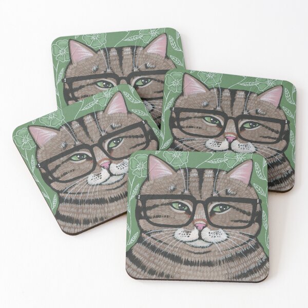 Item preview, Mr. Biscuits New Glasses designed and sold by KilkennyCat Art.