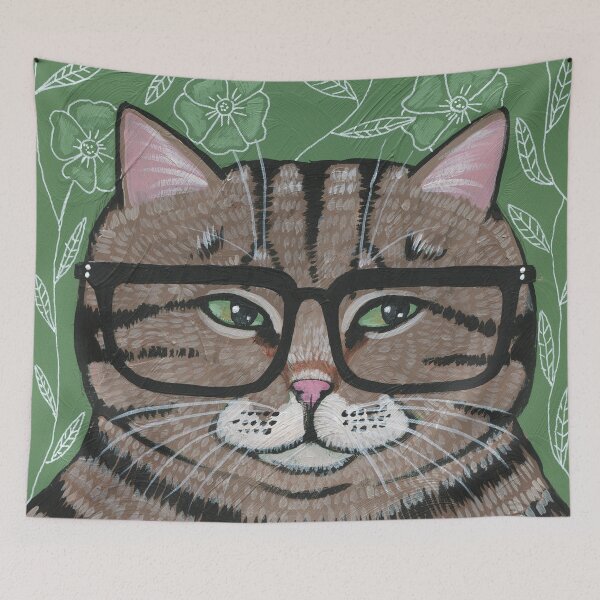 Item preview, Mr. Biscuits New Glasses designed and sold by KilkennyCat Art.