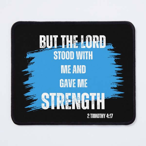 Item preview, 2 TIMOTHY 4:17 Biblical Scripture designed and sold by bible-prints.