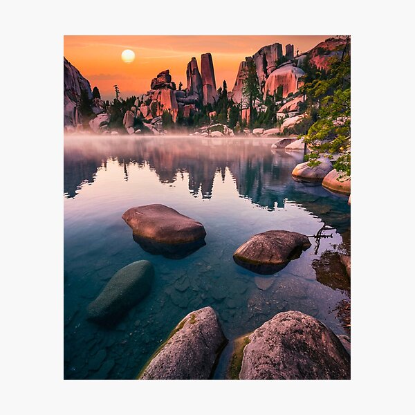 Item preview, Forest View. rocky lake, family vacation designed and sold by HikingGalleria.